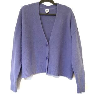 a new day Lilac Purple Cardigan Size Large NWOT